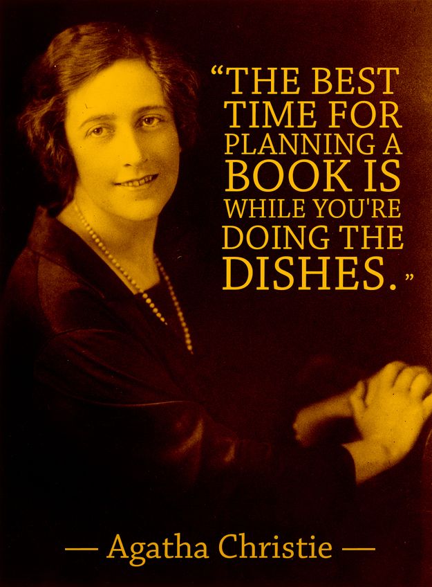 Agatha Christie writing tips