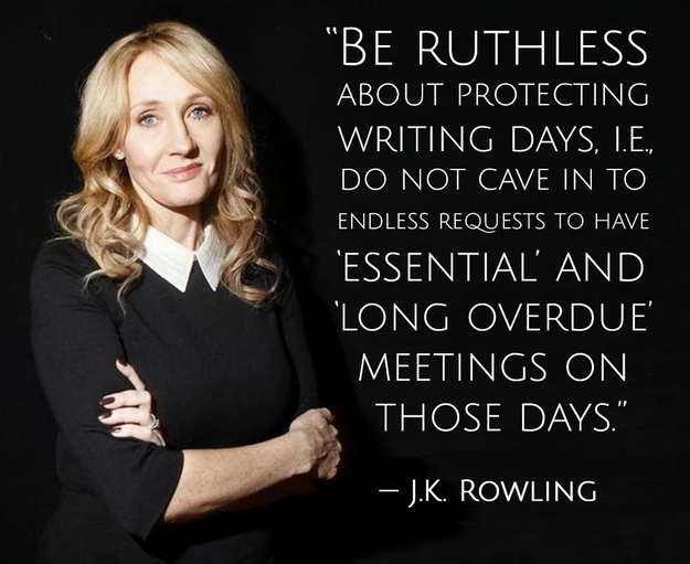 J K Rowling writing quote